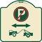 Signmission No Parking Tow Away Zone W/ Graphic Heavy-Gauge Aluminum Sign, 18" x 18", TG-1818-23793 A-DES-TG-1818-23793 - alternate 1